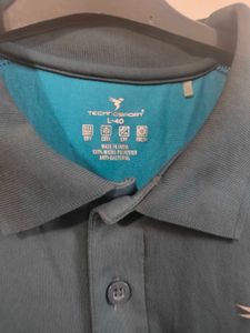 Men's Blue Polo T-Shirt,Activewear,M size