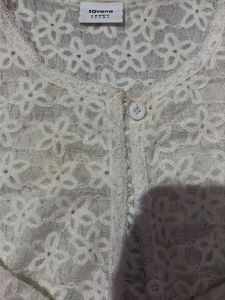 Elegant White Lace Blouse