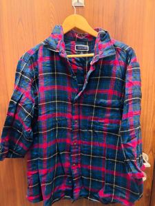 Women's Plaid Button-Down Shirt