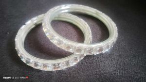 Sparkling Stone Bangles - Set of 2