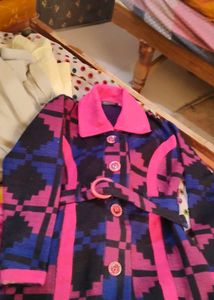 Stylish Printed Jacket with Belt