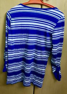Striped V-Neck Top