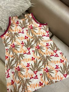 Pure Linen Printed Top