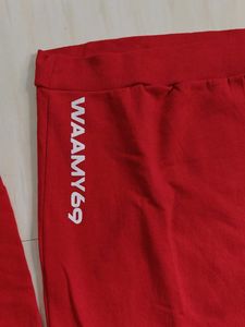 stylish Red casual  sweetshirt (Size - X