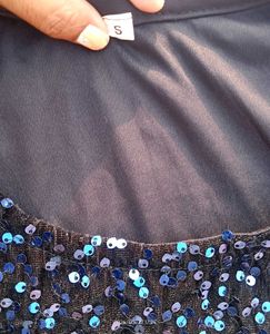 Sparkling Blue Sequin Mini Dress