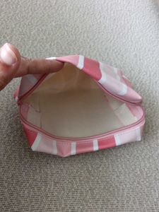 Brand New Cute Pink Stripe Pouch