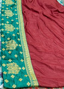 New Beautiful Saree, Embroidery Work Unstitched Bl