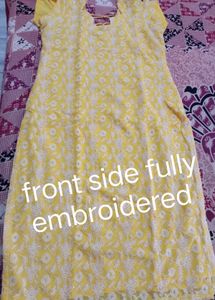 Yellow Embroidered Salwar Suit Set