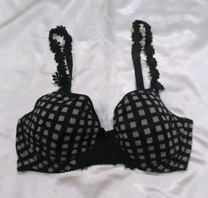 Stylish Plaid Padded Bra