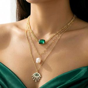Layered Evil Eye Necklace