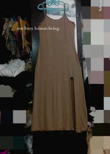 Mulan Midi Dress with Slit🪸🍂🤎