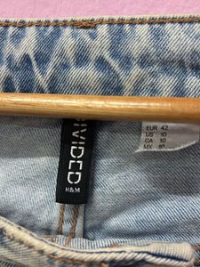 Light Wash Cropped Wide Leg Jeans