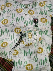 Cute Lion Print Shirt for Boys