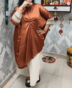 Elegant Brown Kurta with Palazzo Pants