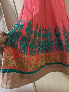 Designer Kurta with Teal and Gold Embellishments