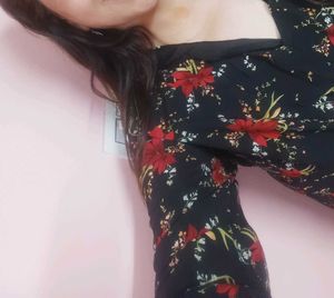Floral Print V-Neck Top