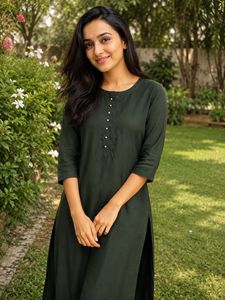 Stylish Women's Dark Green Kurta
