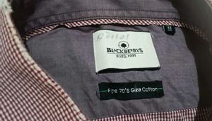 Men's Red Gingham Dress Shirt