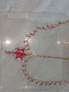 Exquisite Pink Kundan and zarkan Bridal Jewellery