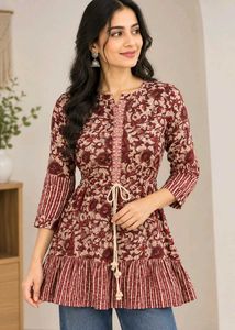 Printed Tunic Top
