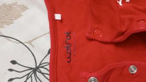 Cozy Red Sleepsuit