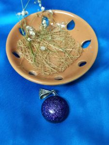 Sparkling Blue Stone Pendant Necklace