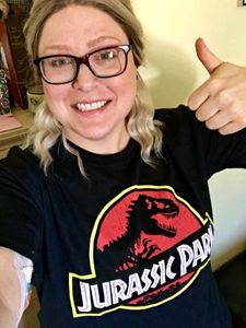 Jurassic Park Graphic T-Shirt Large Unisex