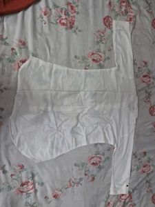 Butterfly Print White Tunic Top