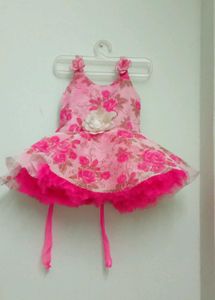 Adorable Pink Floral Baby Dress