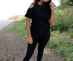 Black Cold Shoulder Top