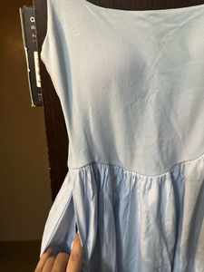 Light Blue Midi Dress