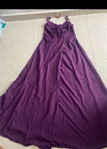 Elegant Purple Maxi Dress