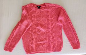 H&M Coral Cable Knit Sweater