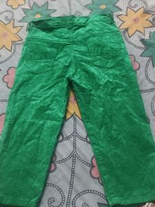 Bright Green Velvet short pant