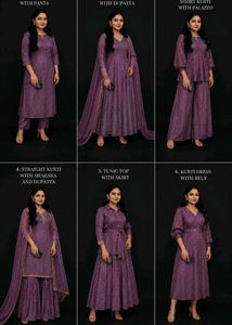 Sparkly Purple Dress material