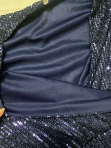 Sequin Navy Blue gown(available for a limited peri