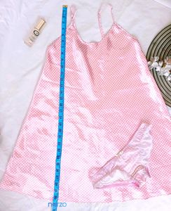 Pink Satin Nightsuit