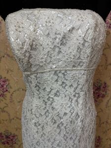 Elegant White Lace Bridal Gown