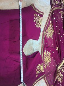 Embroidered Silk Saree