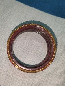 Set of Red &amp; Gold Bangles