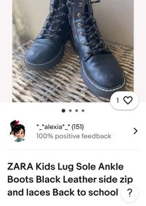 ZARA Kids Lug Sole Boots