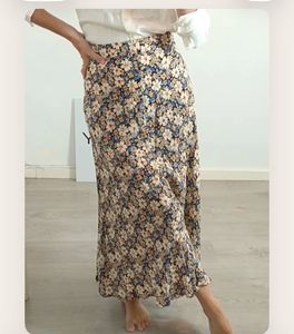 zara cotton skirt