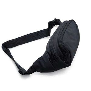 Unisex Black Waist Bag