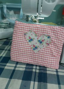 Cutesy kawaii Striped Tote Bag