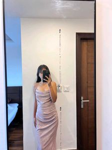 Sparkling Rose Gold Maxi Dress