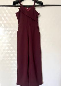 Chic Maroon Jumpsuit