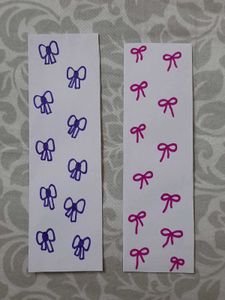 Bow Pattern Bookmarks (Set of 2)🎀