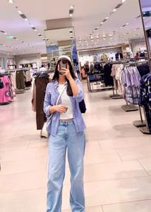 Zara Classic Blue Striped women’s Shirt