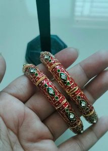 Festive gemstone bangles