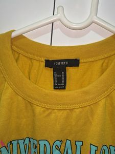 Yellow Graphic Print T-Shirt